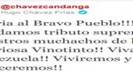 Hugo Chávez celebra triunfo de la selección venezolana