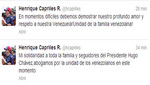 Henrique Capriles: 'en estos momentos difíciles (los venezolanos) debemos mantenernos unidos'