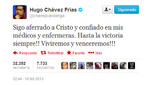 El perfil de Twitter de Hugo Chávez es visitado en forma masiva