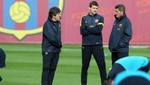 Tito Vilanova volvió a entrenar al Barcelona