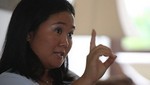 Keiko Fujimori despreocupada por eventual candidatura de Nadine Heredia