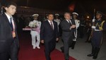 Presidente Ollanta Humala arribó a China para realizar visita de Estado y participar en Foro Boao