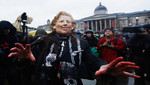 Londres celebra protesta contra el legado de Margaret Thatcher