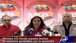 Ministra de Asuntos Penitenciarios de Venezuela a Capriles: 'Estoy preparando la celda donde vas a tener que ir'