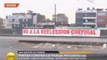 Pintas de oposición a la candidatura de Nadine Heredia en el 2016 aparecen en paredes de Lima