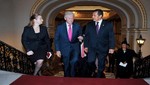 Bill Clinton fue recibido por Ollanta Humala en Palacio de Gobierno