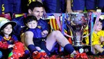 Lionel Messi celebró con su hijo Thiago el triunfo del Barça [FOTOS]