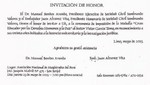 Invitación de Honor a la Imposición de Medalla 'Gran Educador Por Los Derechos Humanos y La Paz' al Dr. Víctor García Toma