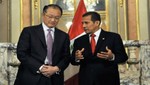 Presidente Humala: 'Perú y el Banco Mundial luchan juntos para reducir la brecha de la desigualdad'