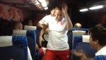 Así bailó Natalia Málaga tras ganar a Serbia [VIDEO]