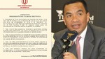 Julio Pacheco pidió perdón a la Comisión de Justicia de la ADFP