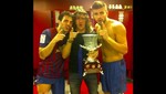 Jugadores del Barcelona se desnudaron en el camerino