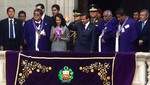 Ollanta Humala cargó en hombros la imagen del Señor de los Milagros (Video)