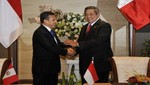 Mandatario se reunió con su homólogo de Indonesia, Susilo Bambamg Yudhoyono, en Bali