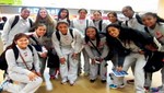 Selección de Femenina Voleibol categoría mayores parte rumbo al Pre Mundial en Argentina