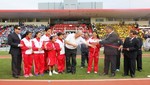 Francisco Boza inauguró pista atlética sintética del Estadio Mansiche de Trujillo
