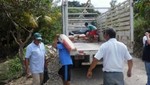 Entregan bienes de ayuda humanitaria para damnificados por deslizamiento de tierra en Amazonas