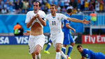 Uruguay en histórica jornada derrota a Italia y avanza a los octavos de final del Mundial Brasil 2014