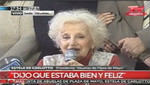 [Argentina] Estela de Carlotto, tras recuperar a su nieto: 'Yo no quería morir sin abrazarlo'