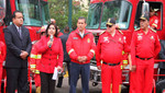 Se entregó moderna flota de vehículos para Bomberos Voluntarios