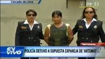 Trasladan a penal de Huánuco a pareja sentimental de Artemio