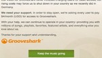 Grooveshark cobrará cuatro dólares para escuchar música