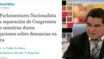 Congresista Romero fue separado del grupo parlamentario de Gana Perú