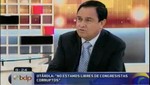 Freddy Otárola respaldó al segundo vicepresidente Omar Chehade