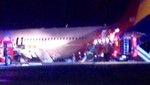 Un avión de Asiana Airlines se despistó durante su aterrizaje