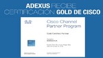 Adexus obtiene certificación Cisco Gold Partner