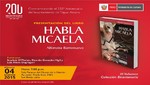 Ministerio de Cultura reedita libro Habla Micaela
