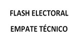 El flash electoral arroja por el momento empate técnico entre PPK y Keiko Fujimori