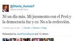 Ollanta Humala descartó la reelección
