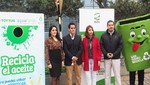 Alianza entre empresas privadas permite que San Isidro cuente con el primer contenedor para el reciclaje de aceite