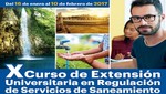 SUNASS convoca al X Curso de Extensión Universitaria en Regulación de Servicios de Saneamiento