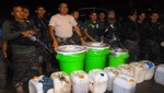 Policía Nacional decomisa 1.2 toneladas de alcaloide de cocaína en el VRAEM