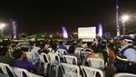 Pobladores de Carapongo disfrutaron de programación televisiva en pantalla gigante instalada por DIRECTV