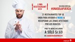 Restaurantes top de Lima se unen para ayudar a Techo