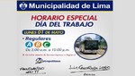 Metropolitano tendrá horario especial por feriado del Día del Trabajo