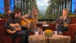 Zac  Efron y Taylor Swif le cantan a Ellen DeGeneres (Video)