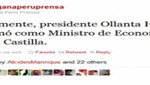Gana Perú confirmó como Ministro de Economía a Miguel Castilla