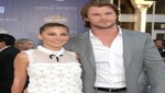 Chris Hemsworth y Elsa Pataky en la premier del Capitán América