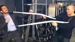Kenny Florian cuelga foto con el lesionado GSP