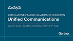 Avaya Nombrado un  Líder por Gartner en el Cuadrante Mágico 2018 para Comunicaciones Unificadas