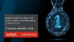 Avaya Gana el Oro por sus Soluciones de Inteligencia Empresarial y Analytics en la Décimo Tercera entrega de los IT World Awards® 2018