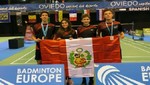 Jóvenes peruanos badmintonistas ganan cinco medallas en España