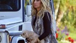 Ashley Tisdale de paseo con su perro Maui