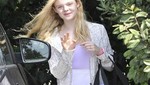 Elle Fanning fotografiada en traje de ballet