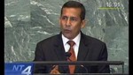 Ollanta Humala anunció política integral en lucha contra el narcotráfico