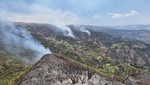 Guardaparques bomberos forestales despliegan acciones para control de incendios forestales en el Santuario Nacional de Ampay